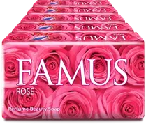 Famus Beauty Soap Rose 5X100 g