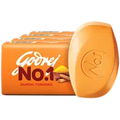 Godrej No.1 Sandal and Turmeric Bathing Soap 4X150 g (Pack of 4)
