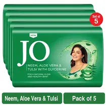 Jo Neem Tulsi Aloevera Soap 5X100 g (Pack of 5)