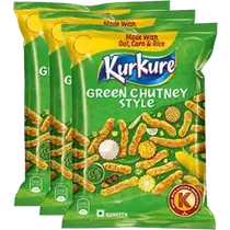 Kurkure Green Chutney Style 3X38.5 g (Set Of 3)