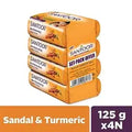 Santoor Sandal And Turmeric Soap 125 g (Pack Of 4 )