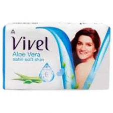Vivel Aloe Vera Bathing Soap with Vitamin E for Satin Soft skin 43 g