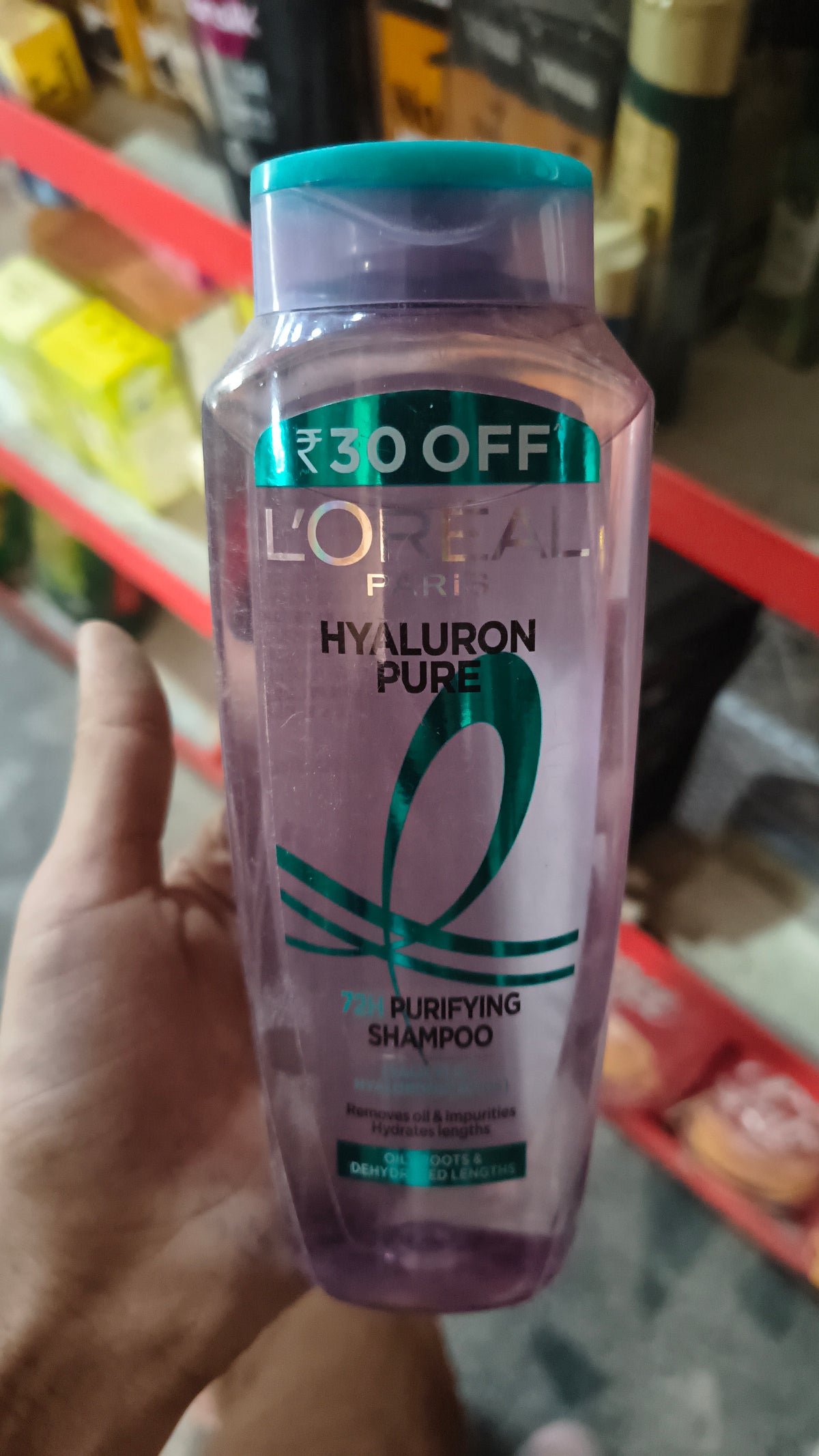 Loreal paris hyaluron pure 72h purifying shampoo 200ml
