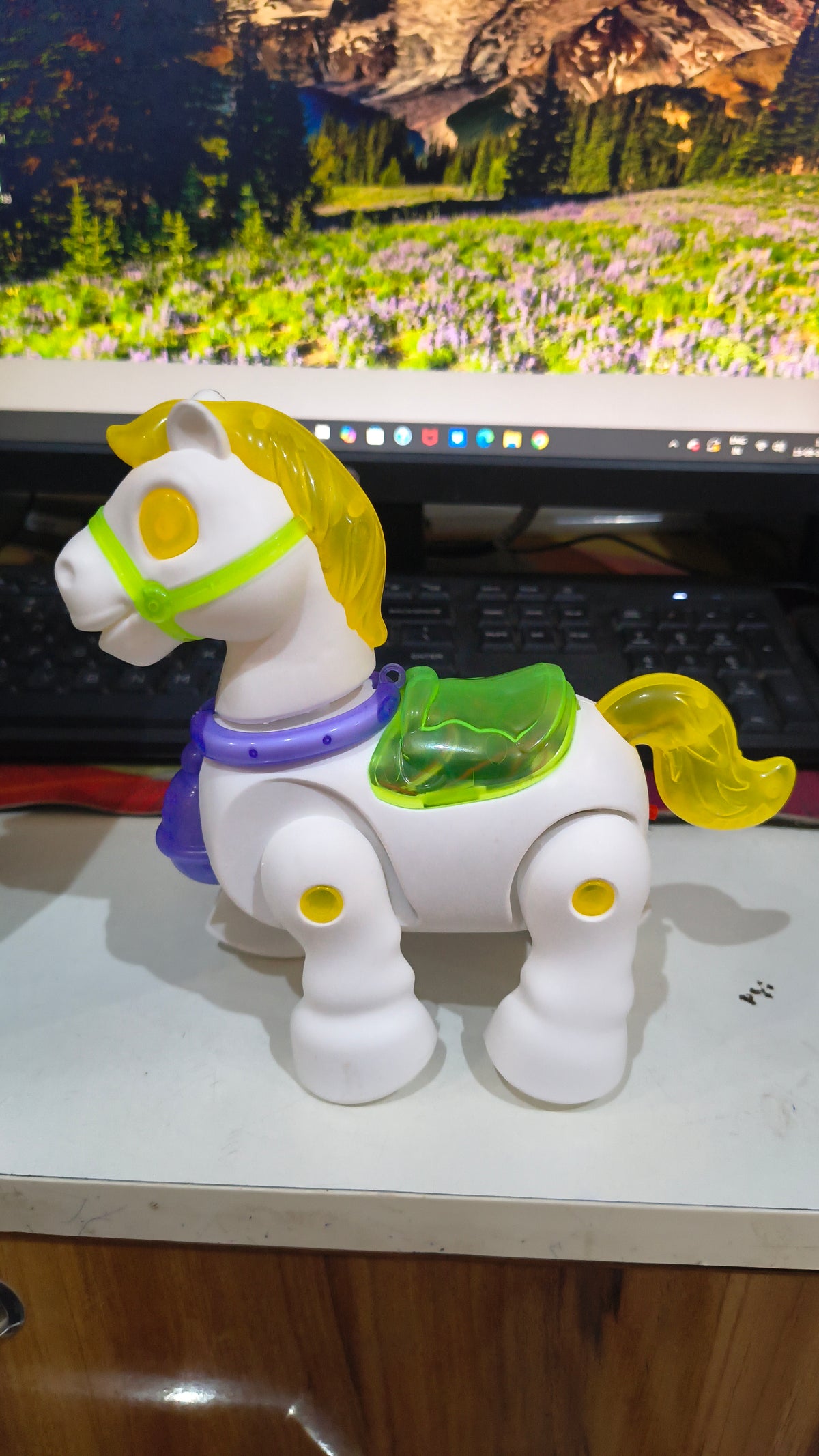 Cute pony white