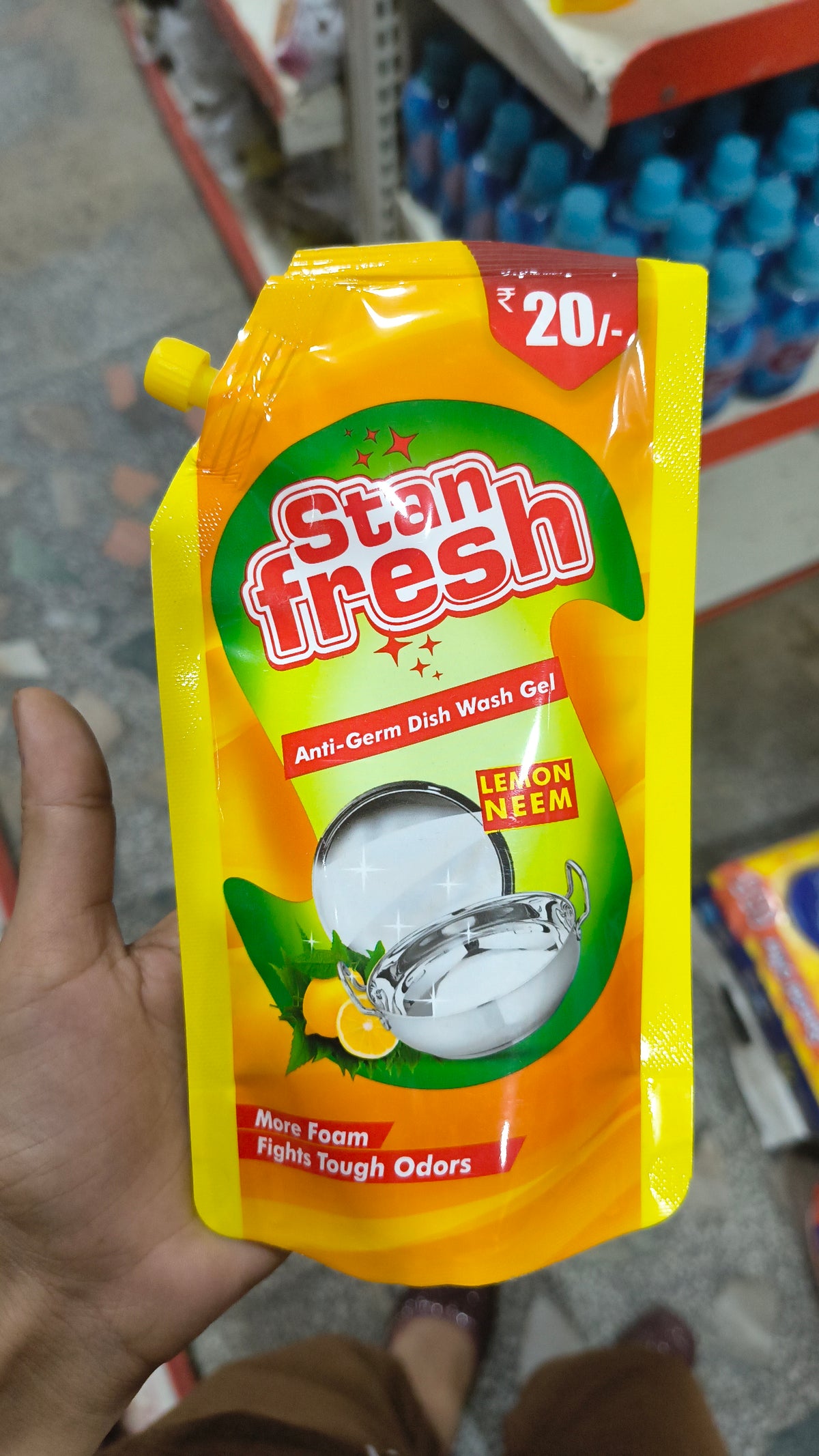 Stan fresh anti germ dish wash gel 140ml