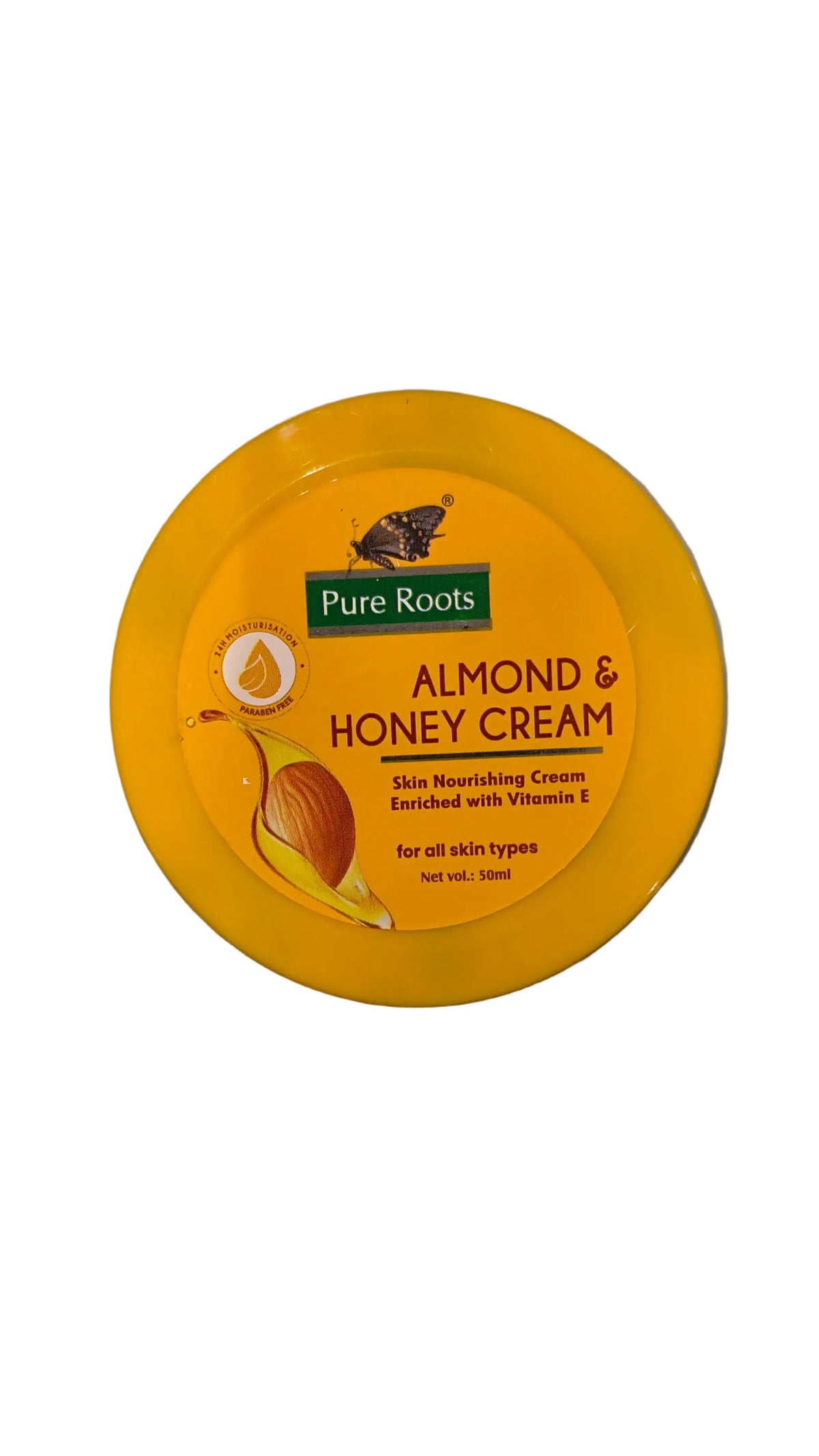 Pure Roots almond & honey Cream 50ml