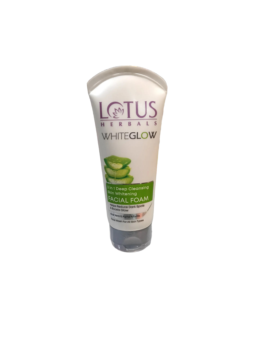 Aloevera White Lotus Deep Cleansing Skin Brightening Facial Foam 100gm