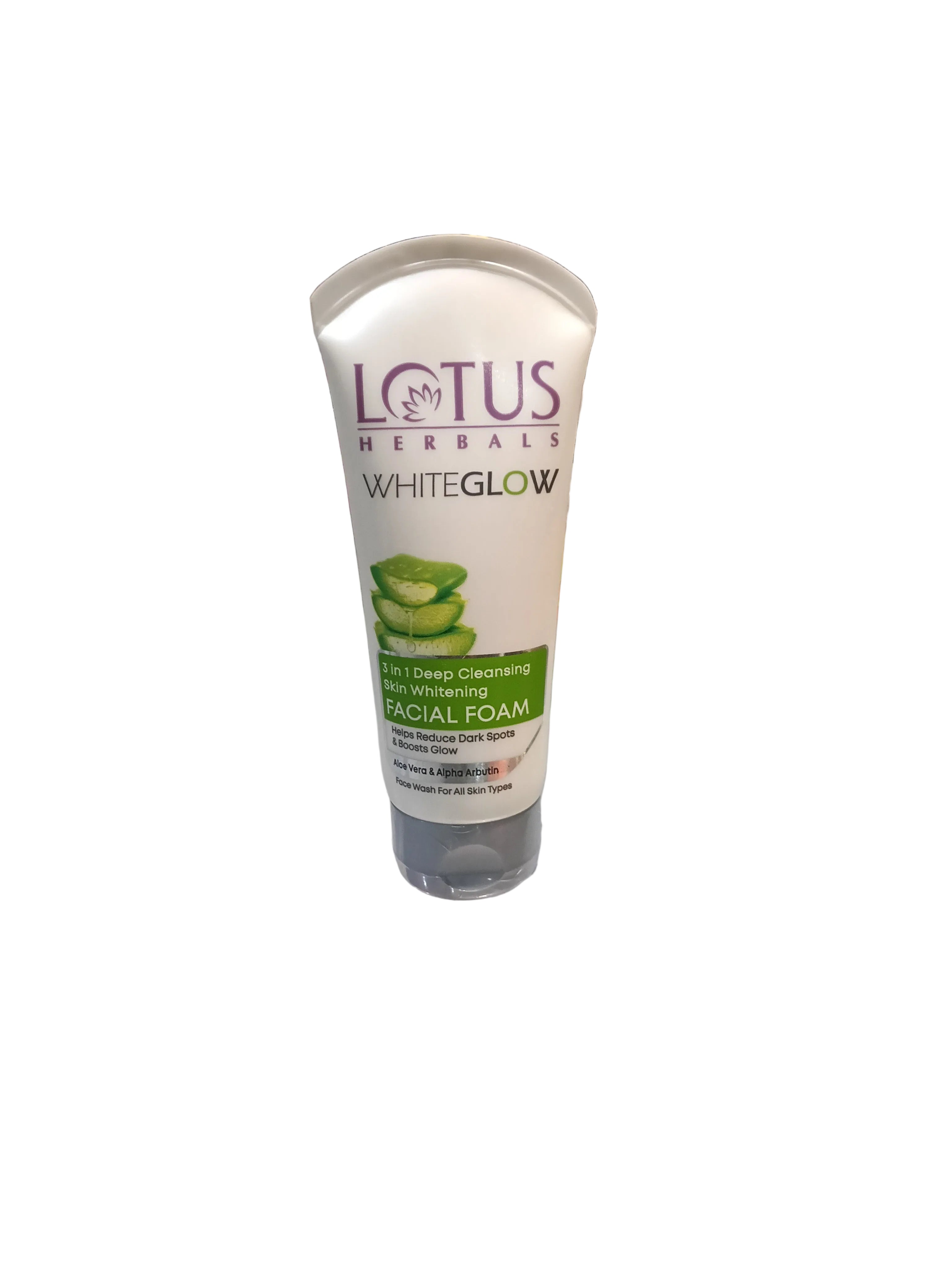 Aloevera White Lotus Deep Cleansing Skin Brightening Facial Foam 100gm